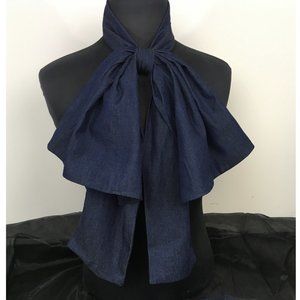 Denim Oversized Bowtie